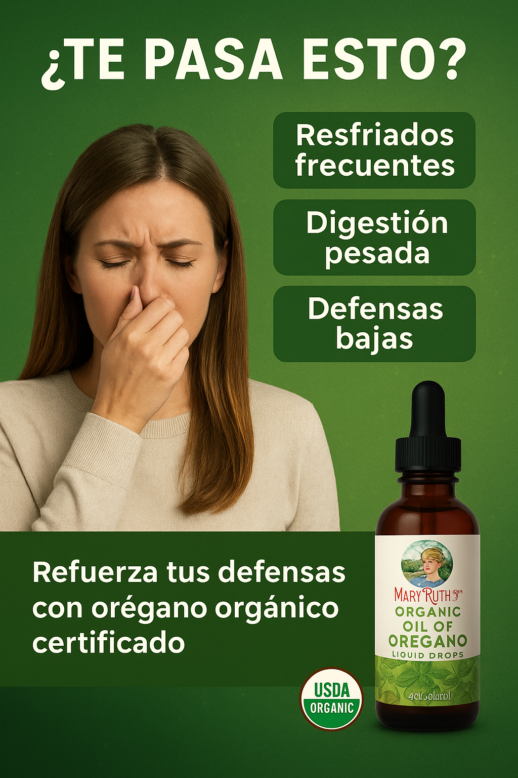 Aceite de Orégano Orgánico Mary Ruth’s