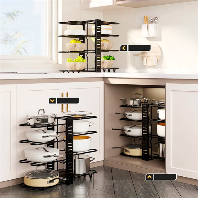 ORDENA OLLAS PLUS® - Organizador de ollas, sartenes y tapas.
