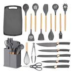 COCINA-PRO 19®  Set de Utensilios y Cuchillos de Cocina 19 piezas